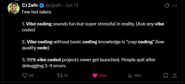 Twitter/X developer experience with AI
